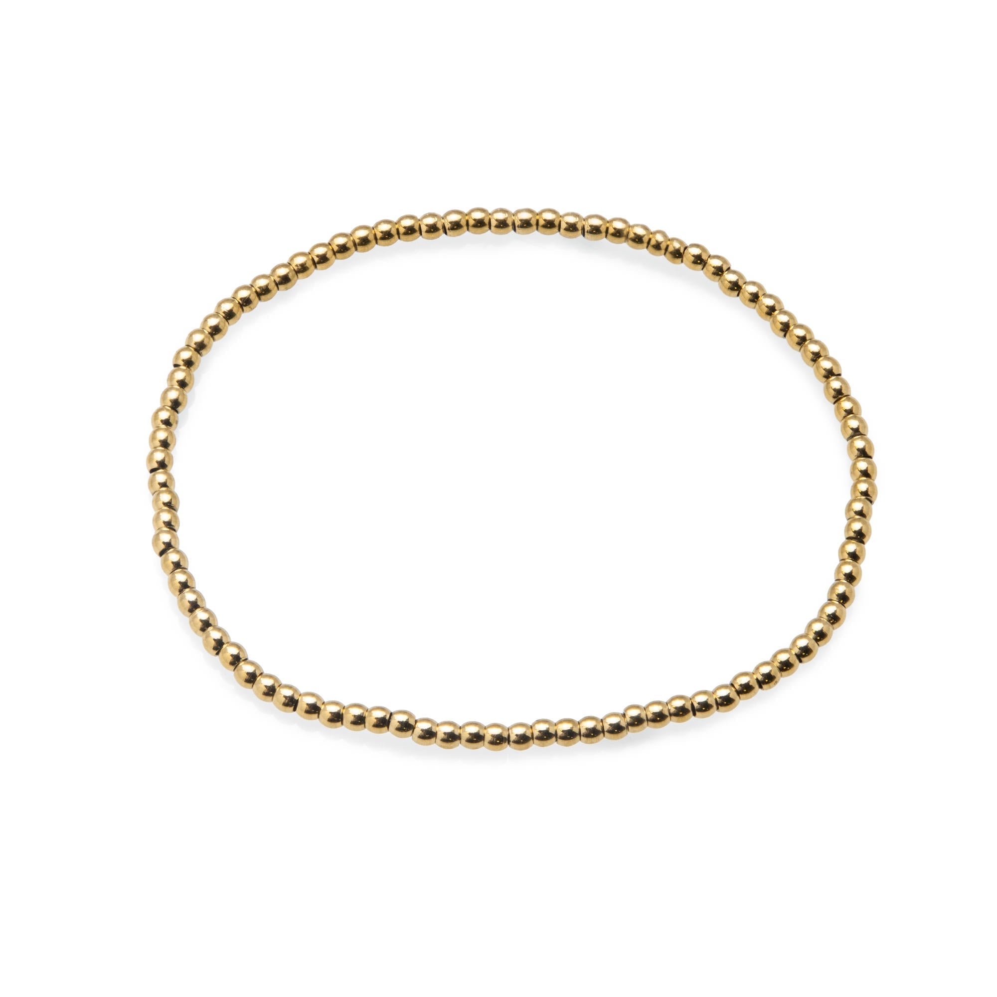 Pulsera ajustable de elastico con balin liso 2mm