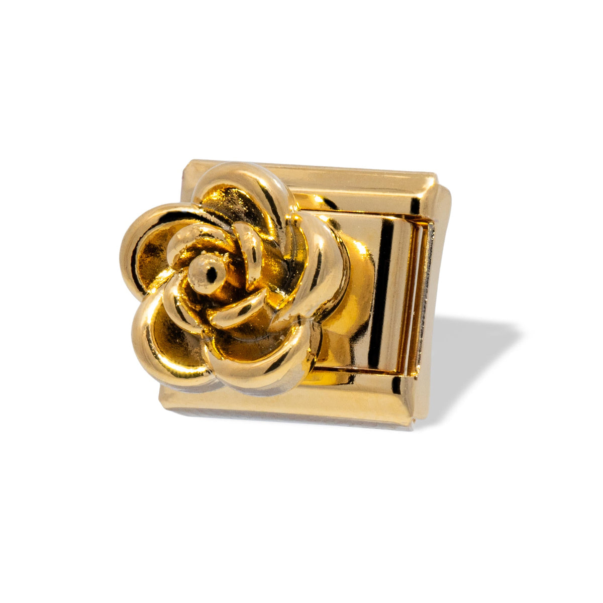 Charm eslabon italiano rosa 9x10mm