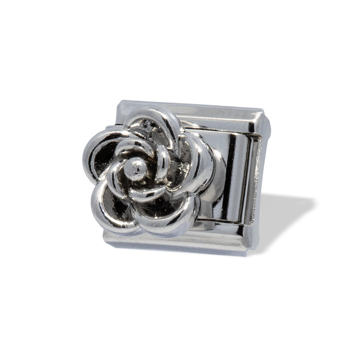 Charm eslabon italiano rosa 9x10mm