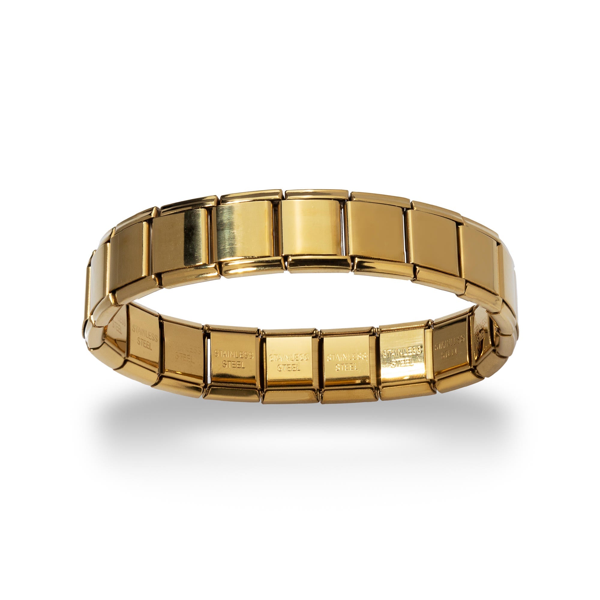 Brazalete italiano ajustable liso 13mm