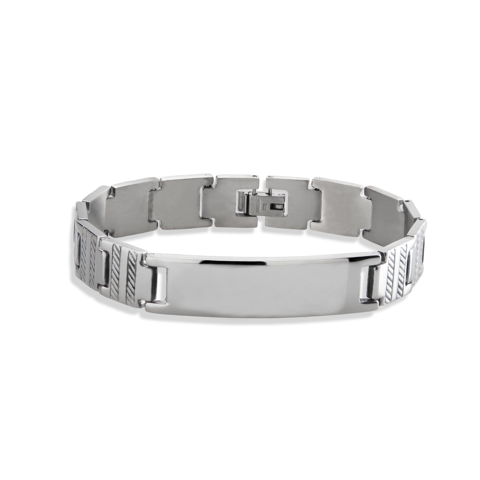Pulsera con placa eslabon grabado 20cm