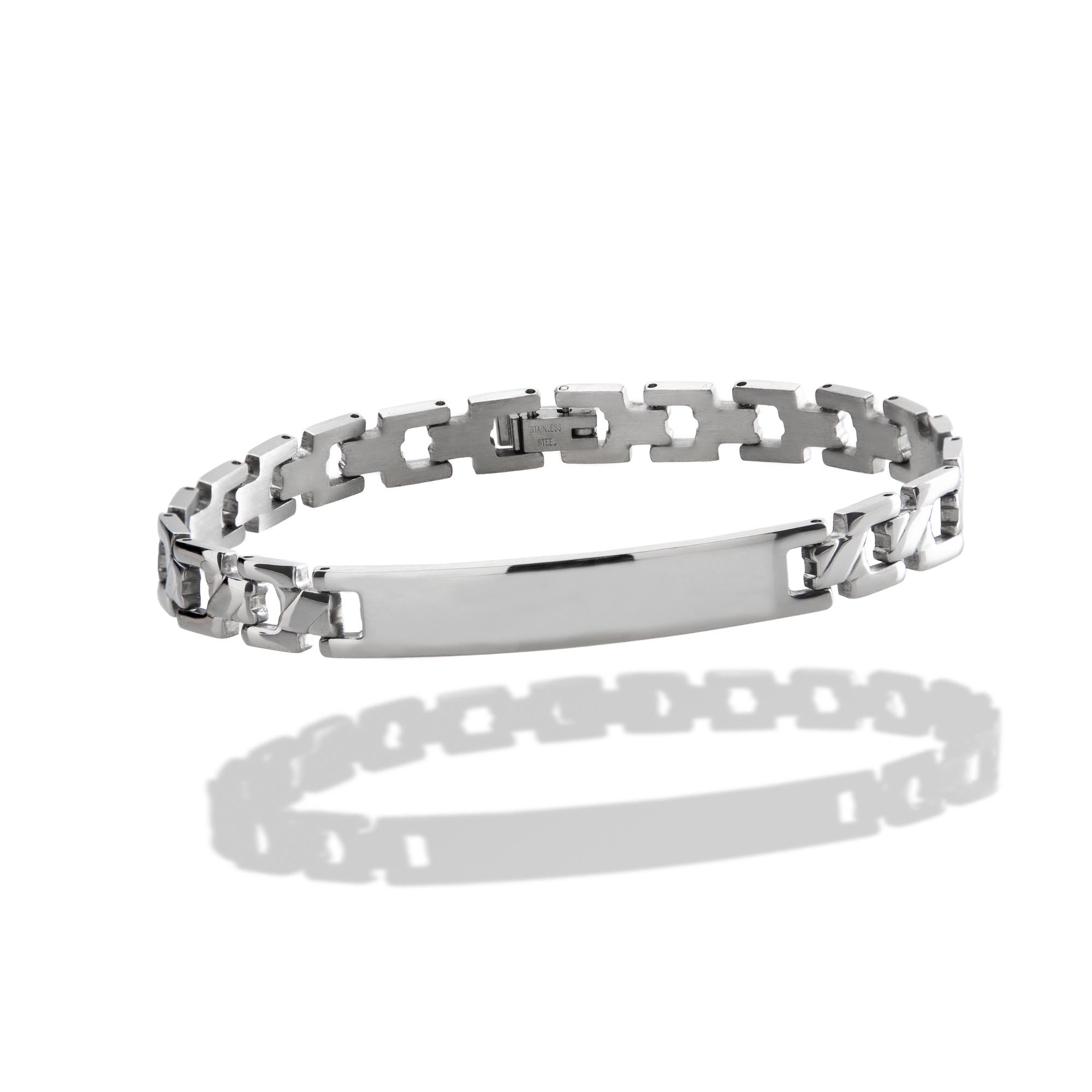 Pulsera con placa eslabon cubano 22cm