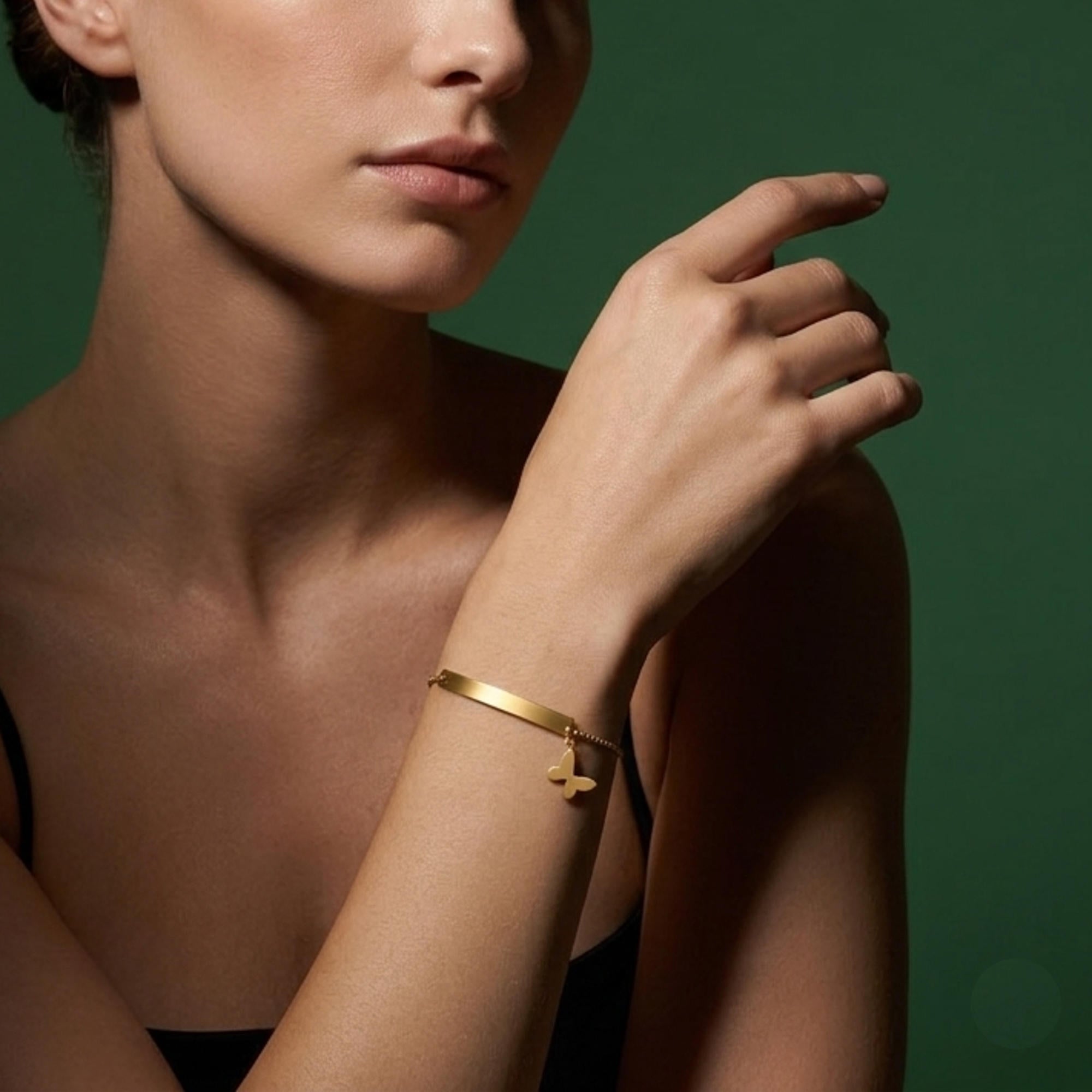 Esclava ajustable con placa lisa mariposa lisa colgante 20mm