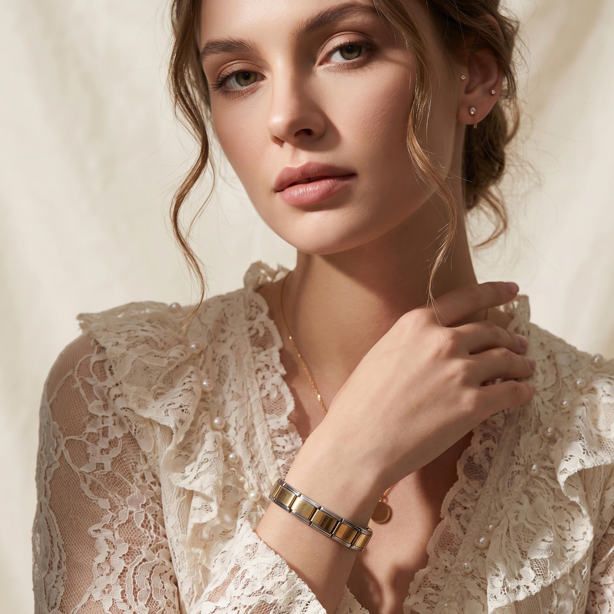 Brazalete italiano ajustable liso 9mm