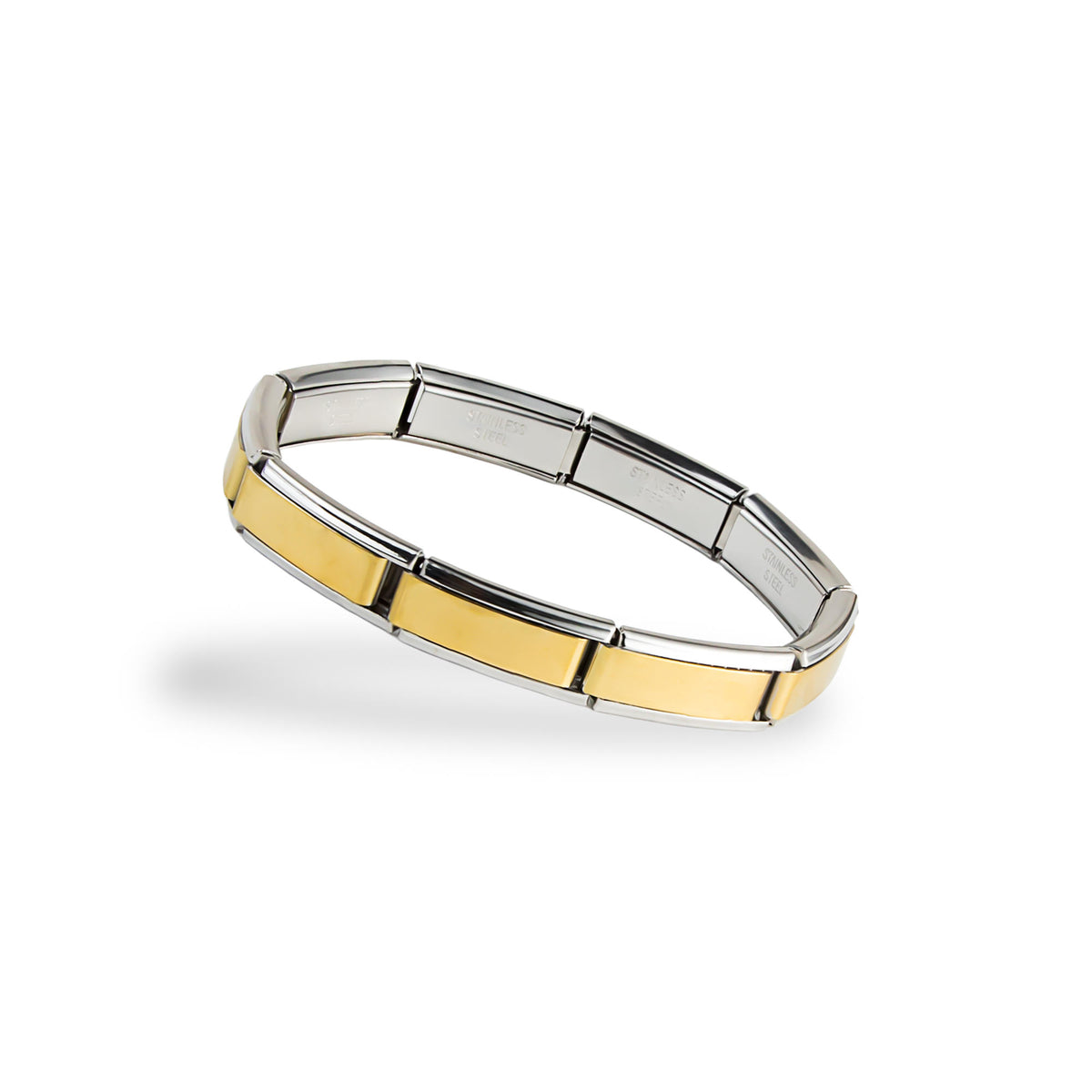 Brazalete ajustable eslabon italiano liso 9mm