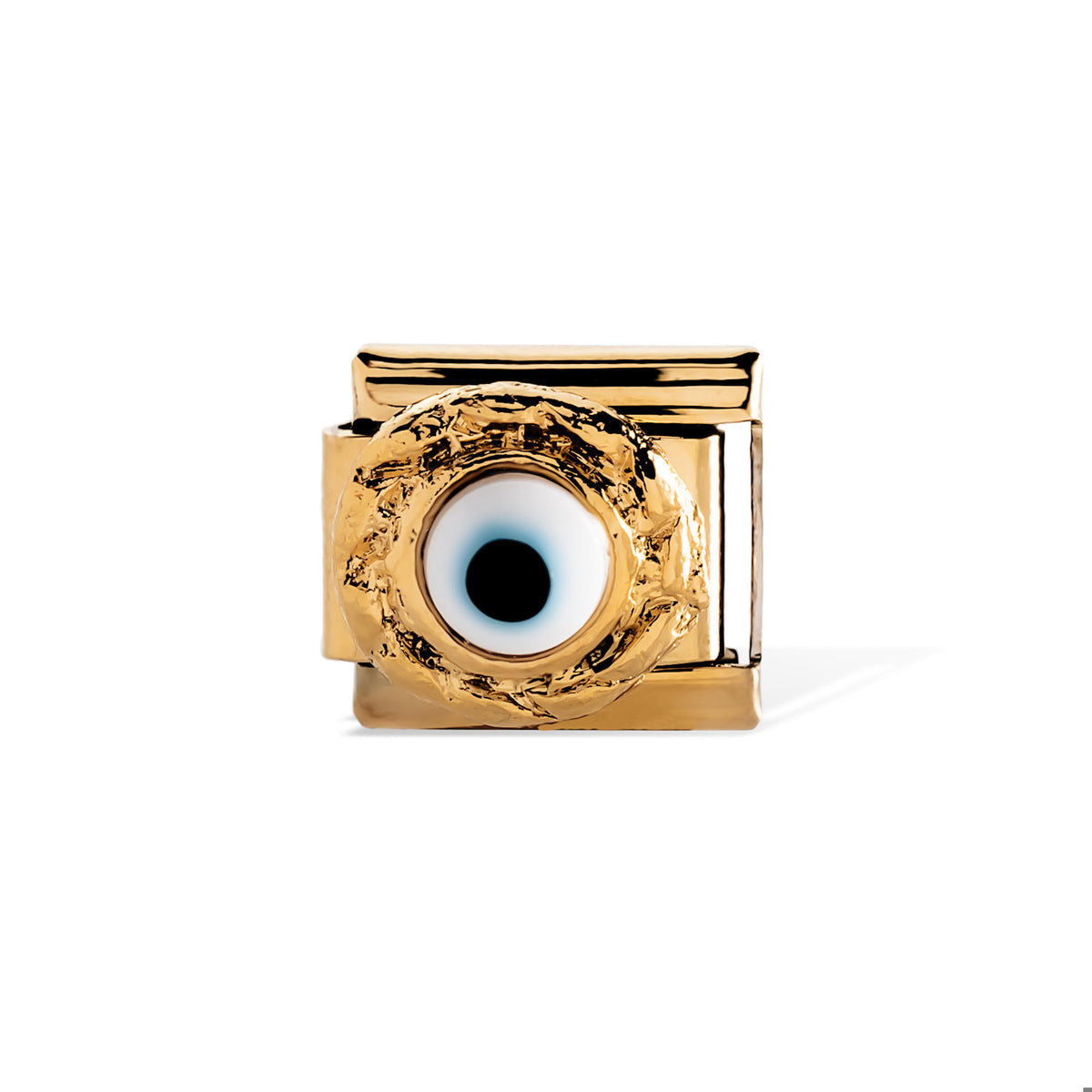 Charm eslabon italiano ojo biselado 9x10mm