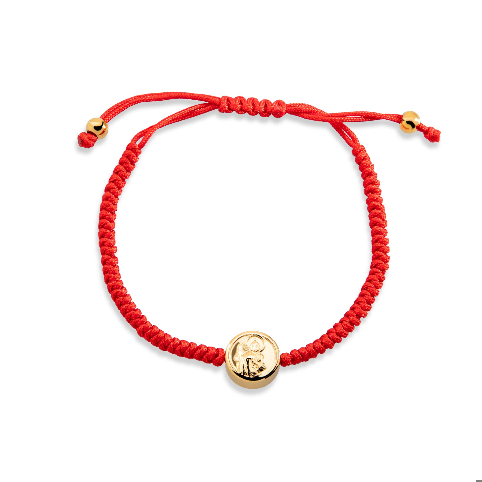 Pulsera ajustable hilo tejido San Judas Tadeo 11mm