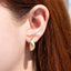 Arete de gota oval lisa 20mm