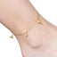 Tobillera colas de sirena y cristal 23cm