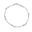 Tobillera de cadena doble con balin y cilindro 23cm