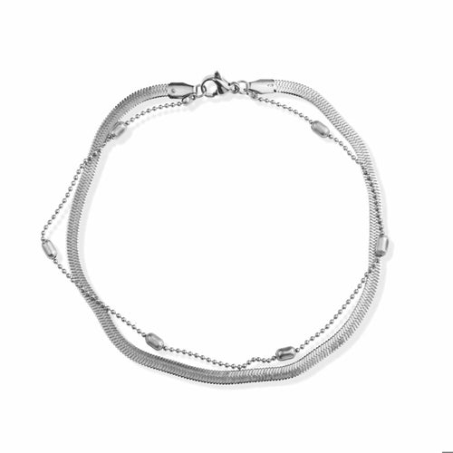 Tobillera doble balin panza de vibora cilindro 23cm