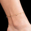 Tobillera corazones colgantes de cristal 23cm