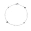 Tobillera de corazones estrellas con perlas 22cm