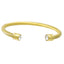 Brazalete Ajustable Torcido Cristales 5MM Dorado