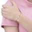 Pulsera de eslabon barrita y perla 22cm
