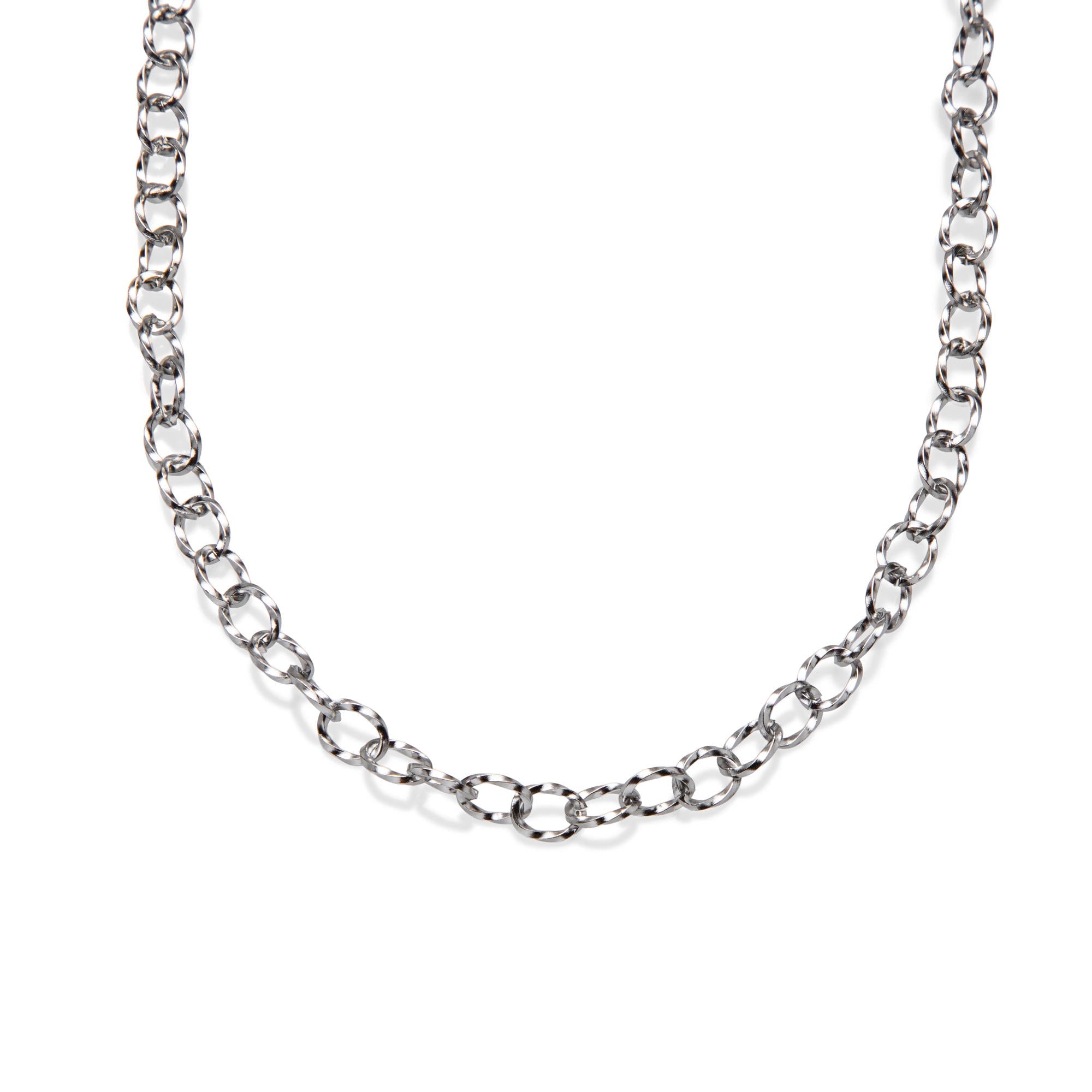 Cadena eslabon oval torcido 45cm