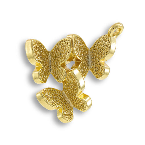 Dije de trio de mariposas 14mm