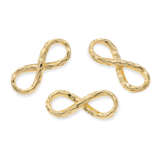 Dije de infinito martillado 6x14mm