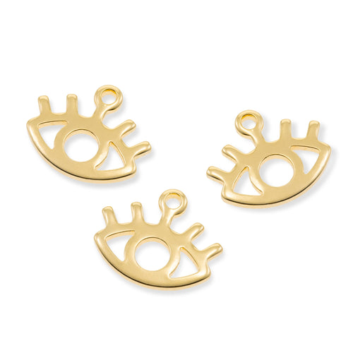 Dije de ojo turco con pestañas 11mm