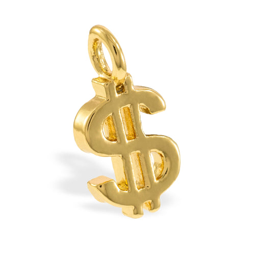 Dije de simbolo de dinero 11mm