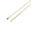 Corbatin barrita lisa ancla largo 45cm colgante 9cm