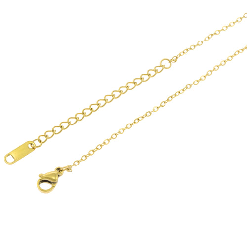 Collar piedra hexagonal amatista 45cm