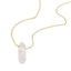 Collar sencillo cuarzo 25mm rosa 45-50cm