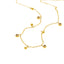 Collar cristales rosas y balines colgantes 38cm