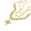 Collar triple nudo de bruja corazon 40-43cm