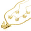 Collar doble mariposas colgantes 40-45cm