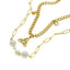 Collar doble nudo de bruja perlas 40-45cm