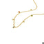 Collar balines con cristal bicelado multicolor 42cm