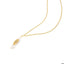 Collar con perla barroco cristal 45cm