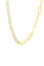 Collar con circonia baguette multicolor 45-50cm