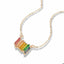 Collar barrita circonia baguete 46cm