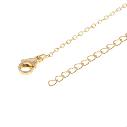 Collar figuras geometricas circonias multicolor 45cm