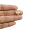 Dije de moño mini circonias 12mm