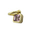Dije circonia rosa cuadrado bicelado 4x4mm