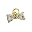 Dije de moño circonia triangular 8mm