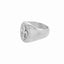 Anillo flor de lis oval 3d