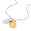 Collar  placa lisa 55cm