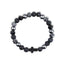 Pulsera ajustable de elastico con Cruces y piedra natural 10mm