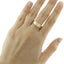 Anillo ajustable irregular martillado circonias