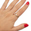 Anillo doble línea con circonia rombo 7mm
