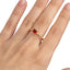 Anillo ajustable sagrado corazon con circonia roja 9mm