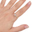 Anillo Solitario Ajustable con Circonia Redonda 6MM