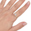 Anillo Solitario Ajustable con Circonia Oval 8MM