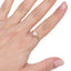 Anillo Solitario Ajustable con Circonia de Corazon 6MM