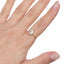 Anillo Solitario Ajustable con Circonia Redonda 8MM