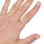 Anillo Solitario Ajustable con Circonia Redonda 6MM